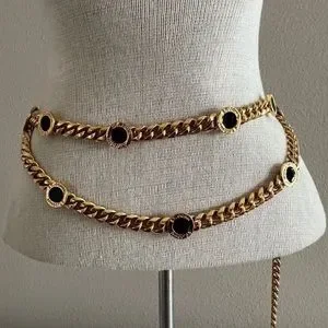 St. John | Accessories | Vintage St John Gold Tone Black  display picture 1